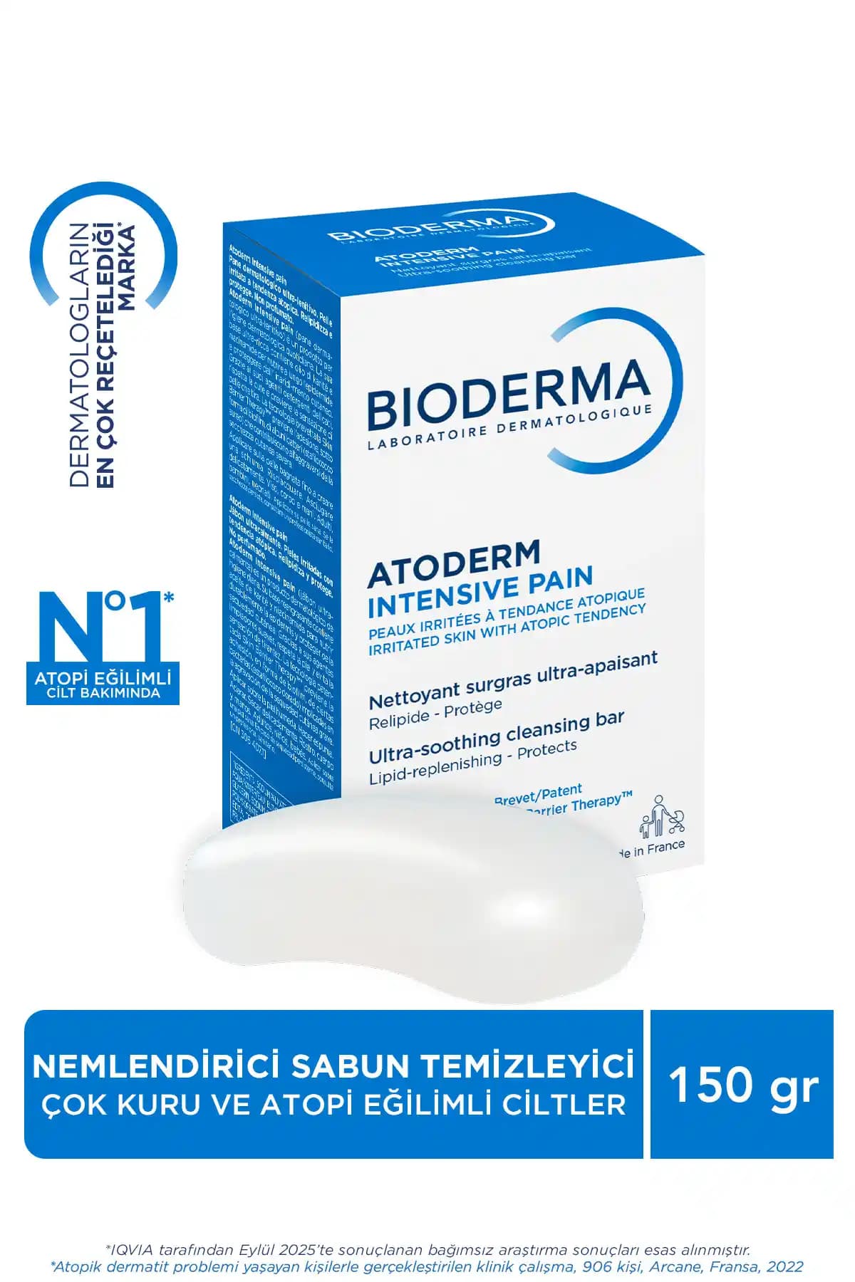Bioderma Atoderm Intensive Pain: Kuru ve Atopik Ciltler İçin Güçlü Nemlendirici ve Temizlik Ürünü