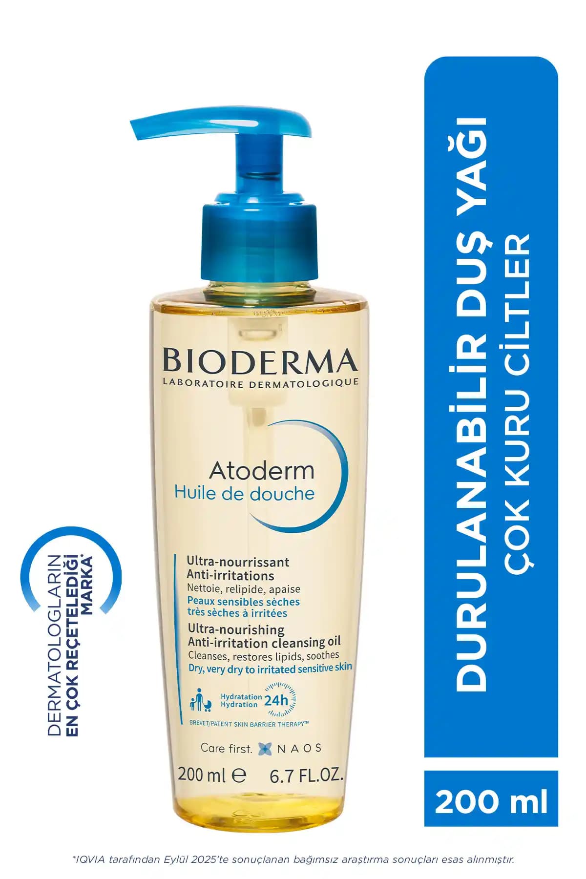 Bioderma Atoderm Shower Oil Kuru ve Hassas Ciltler İçin Nemlendirici Duş Yağı
