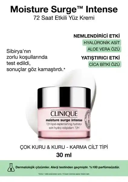 Clinique Moisture Surge™ Intense: Yoğun Nemlendirme ve Cilt Koruma Özellikleri
