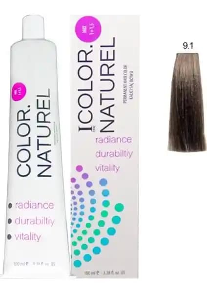 Color Naturel 9.1 Küllü Sarı Saç Boyası: Doğal ve Kalıcı Renk Sağlayan Profesyonel Ürün