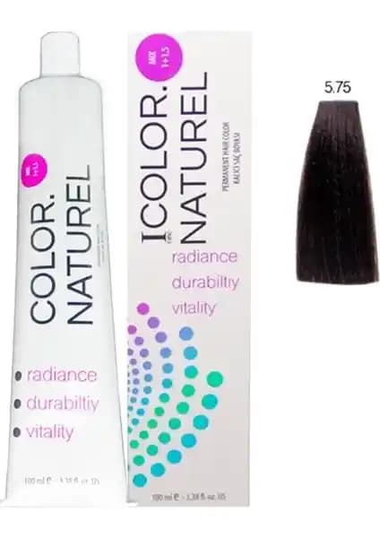 Color Naturel Koyu Sıcak Kestane Saç Boyası 5.75 Kalıcı ve Doğal Renk Seçeneği