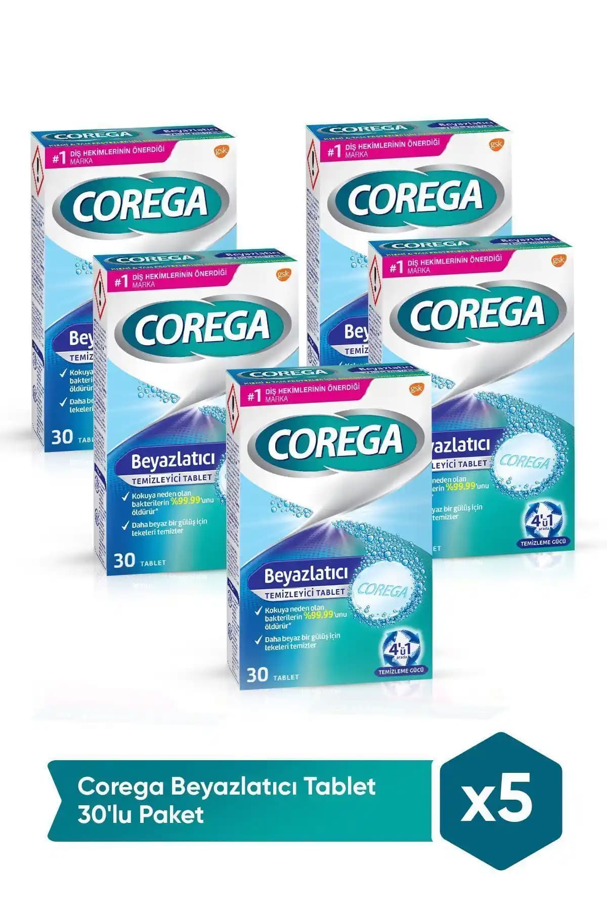 Corega Temizleyici Tablet 150 Adet Güvenli ve Etkili Ağız Hijyeni Çözümü