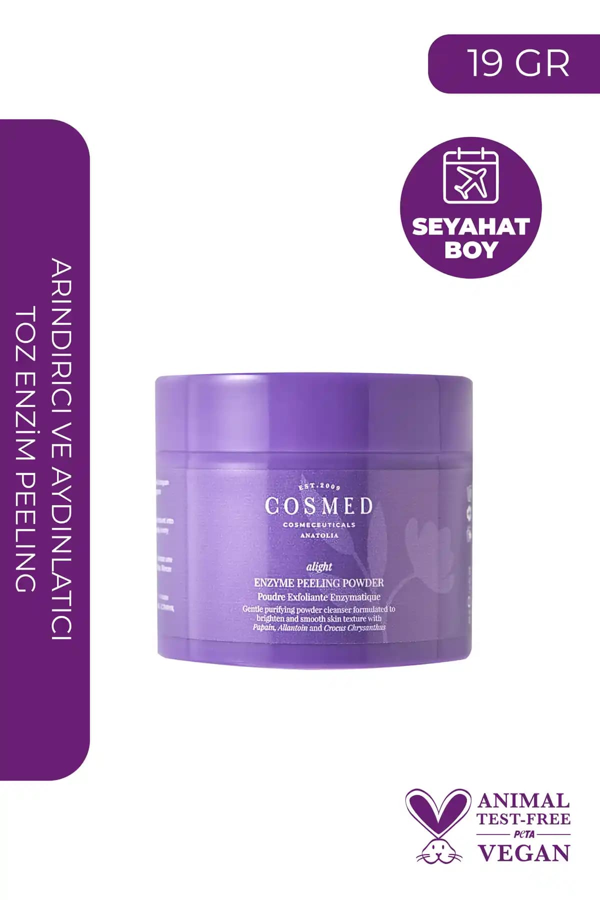 COSMED Alight Enzim Peeling Tozu: Doğal ve Güvenli Cilt Yenileme Çözümü