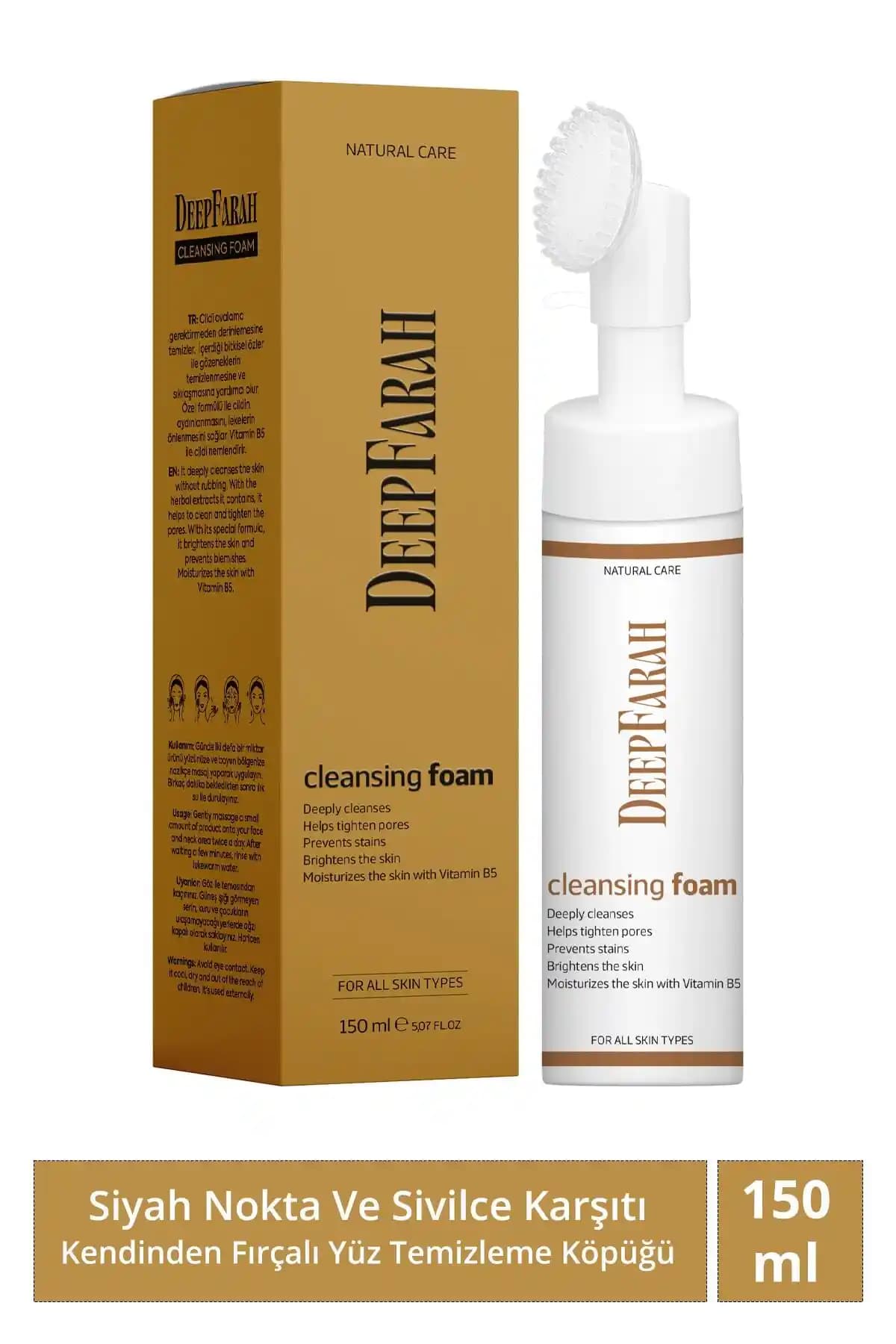 DeepFarah Siyah Nokta Sivilce Karşıtı Kendinden Fırçalı Yüz Temizleme Köpüğü İnceleme ve Kullanıcı Yorumları