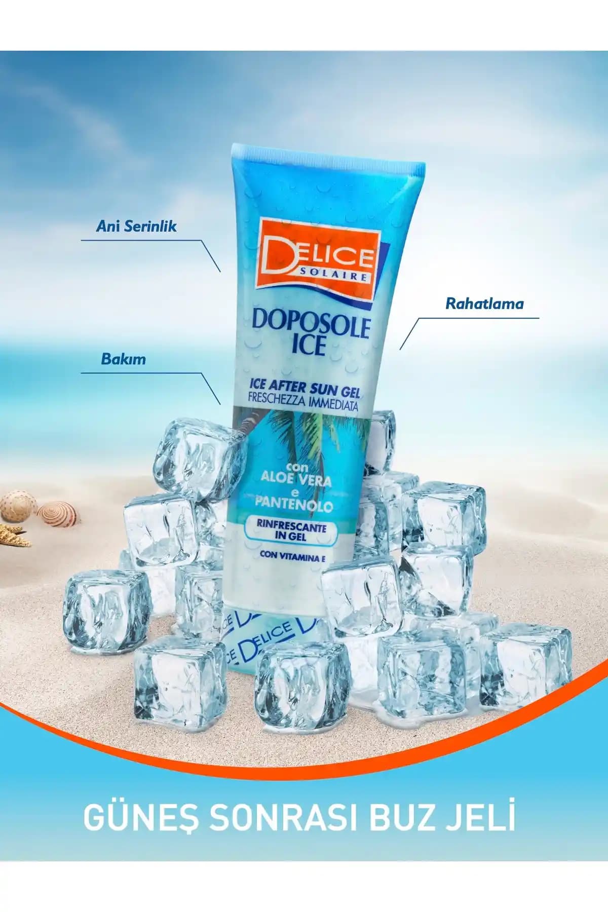 Delice Solaire Güneş Sonrası Buz Jeli ile Cilt Rahatlaması ve Nemlendirme Çözümü