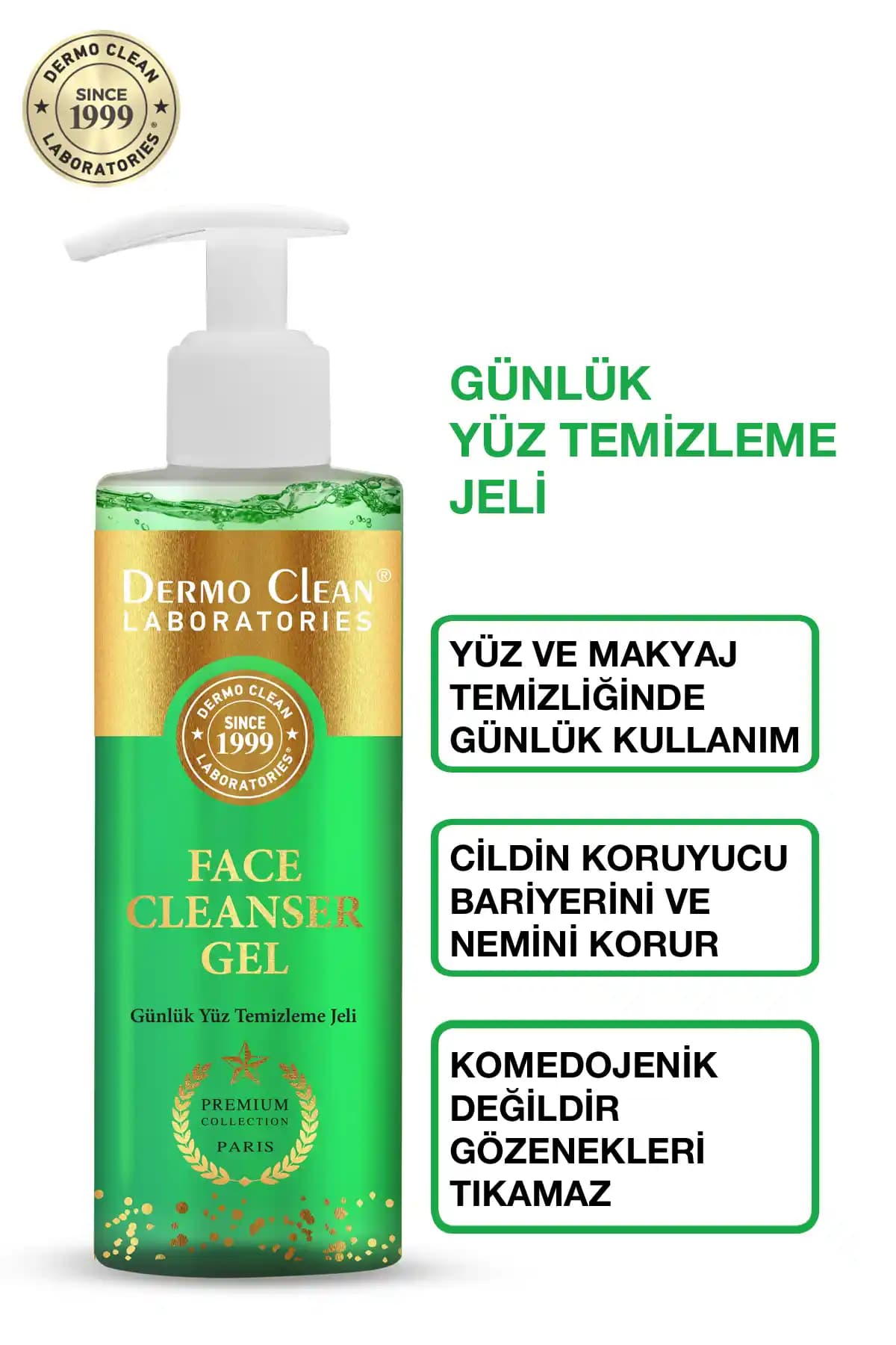 Dermo Clean Premium Collection Yüz Temizleme Jeli ile Derinlemesine Temizlik ve Cilt Sağlığı