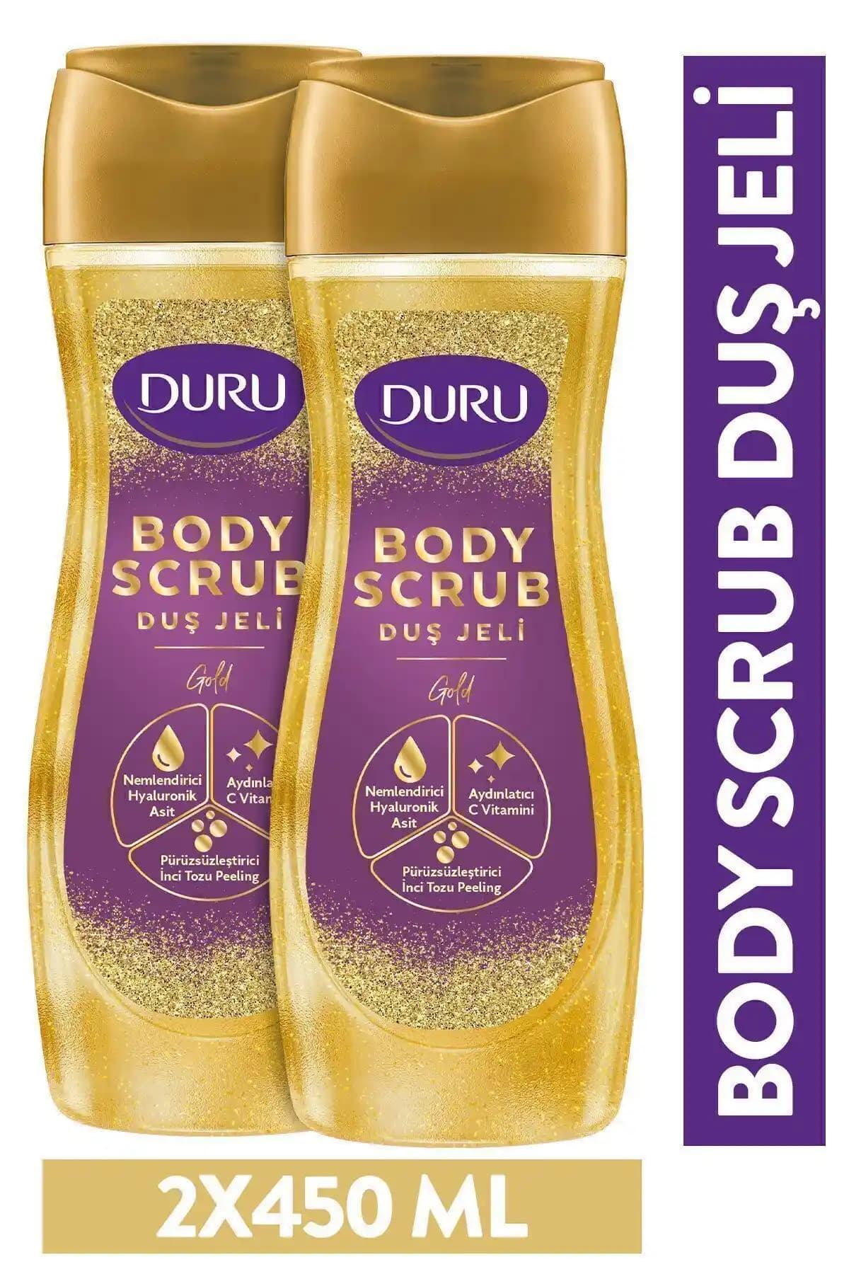 Duru Body Scrub Gold Duş Jeli: Peeling ve Parlaklık Sağlayan Güvenli Cilt Bakım Ürünü