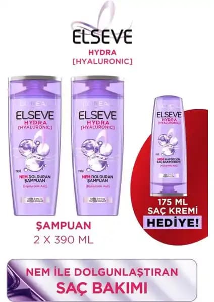 Elseve Hydra Hyaluronic Şampuan ile Saçlarınızda Derinlemesine Nem ve Parlaklık Sağlayın