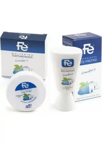 Fe Naneli Diş Pastası ve Diş Tozu Ürünleri Sigara İçenlere Özel Ferahlatıcı Ağız Bakımı