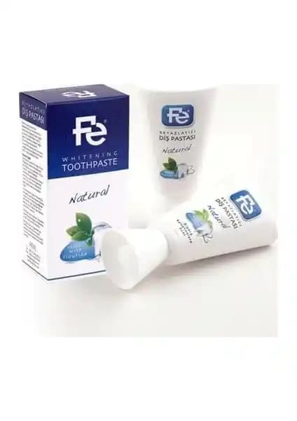Fe Naturel Diş Pastası 90 gr doğal içeriklerle güçlendirilmiş ve beyazlatıcı özellikleriyle öne çıkan diş bakım ürünü