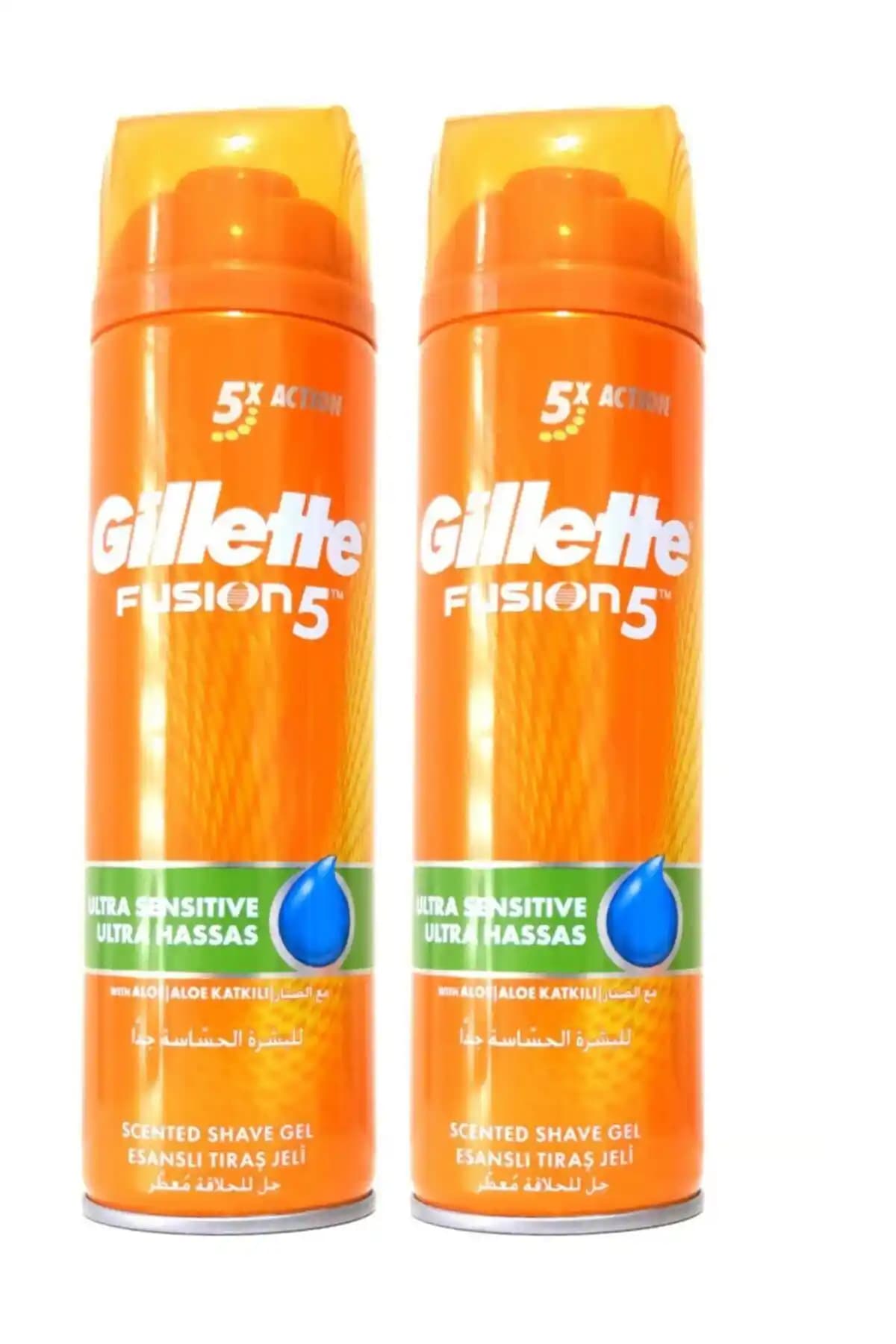 Gillette Fusion Tıraş Jeli 200ml Hassas Ciltler İçin Güçlü ve Rahatlatıcı Formül