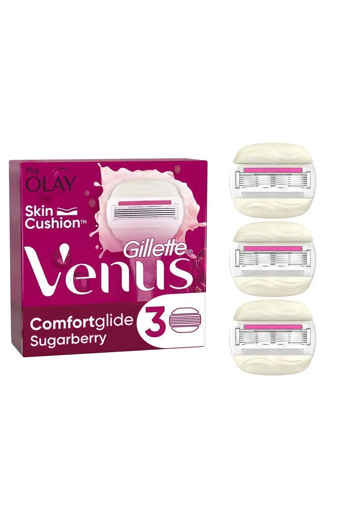 Gillette Venus Comfort Glide Sugarberry Kadınlar İçin Konforlu ve Pratik Tıraş Bıçağı Özellikleri