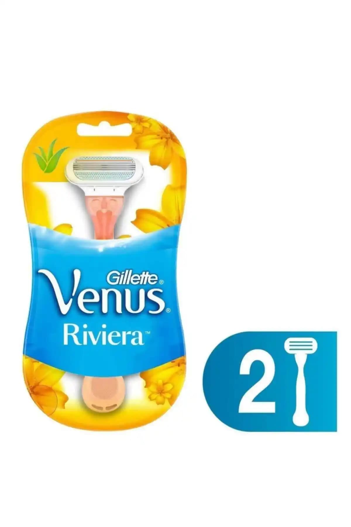 Gillette Venus Rıvıera Kullan At Seti Pratik ve Hijyenik Tıraş Çözümü 2'li Paket