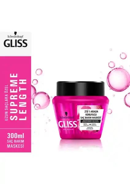 Gliss Supreme Length Maske ile Saçlarınızı Güçlendirin ve Parlaklık Kazanın