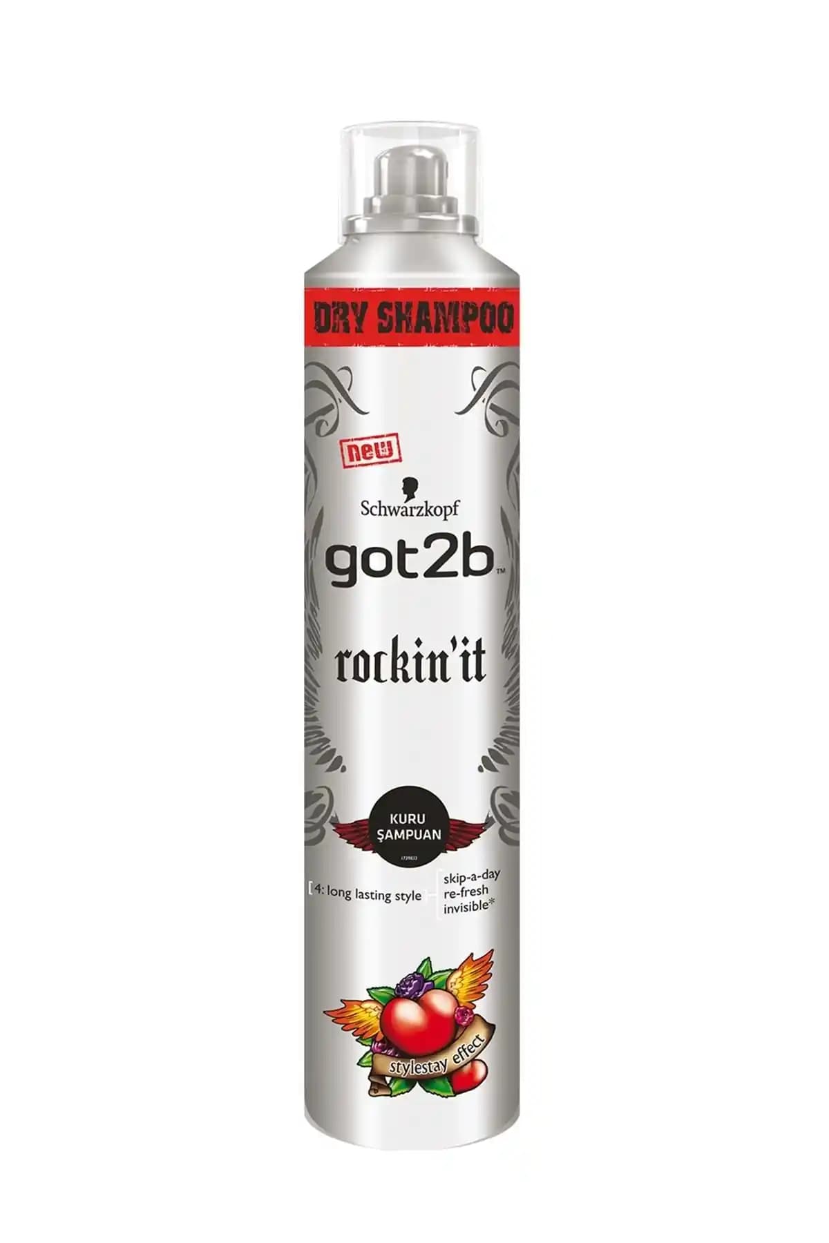 Got2B Schwarzkopf Rockin'it Kuru Şampuan İncelemesi Saç Hacmi ve Doğal İçerik Odaklı