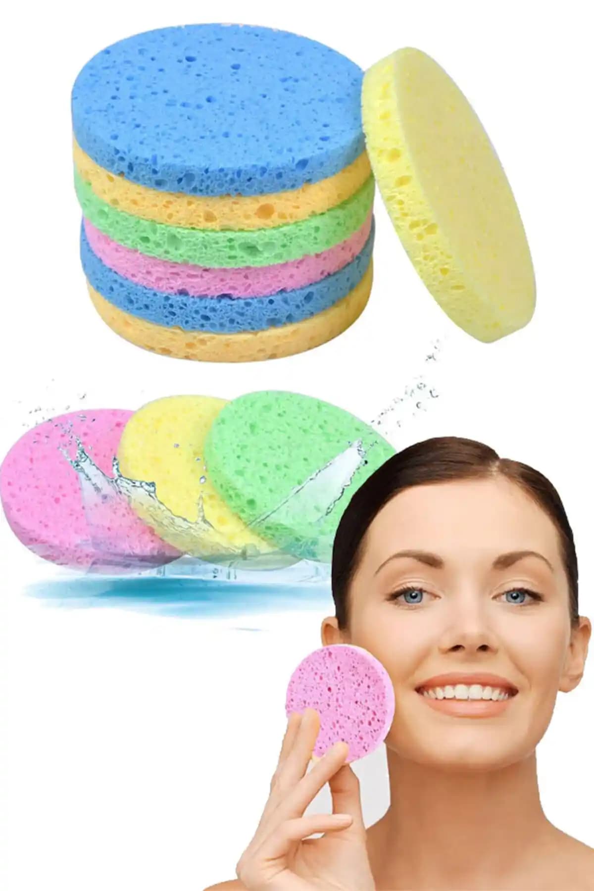 Govern 10'lu Yuvarlak Cilt Temizleme Peeling Süngeri: Derinlemesine Temizlik ve Cilt Bakımı