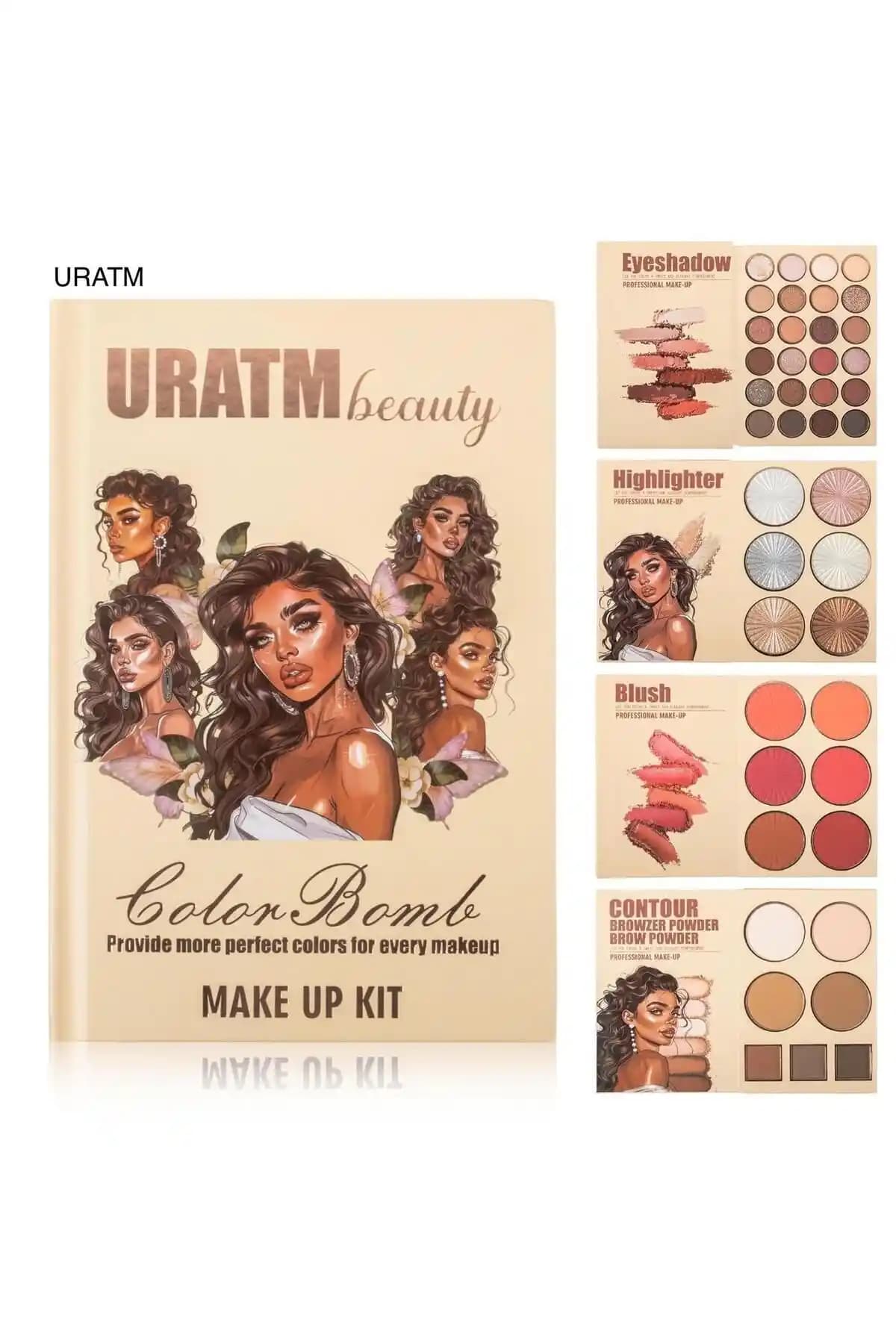 HaLVeY 43 Renkli Çok Fonksiyonlu Makyaj Seti: Şık Tasarım ve Geniş Renk Yelpazesi