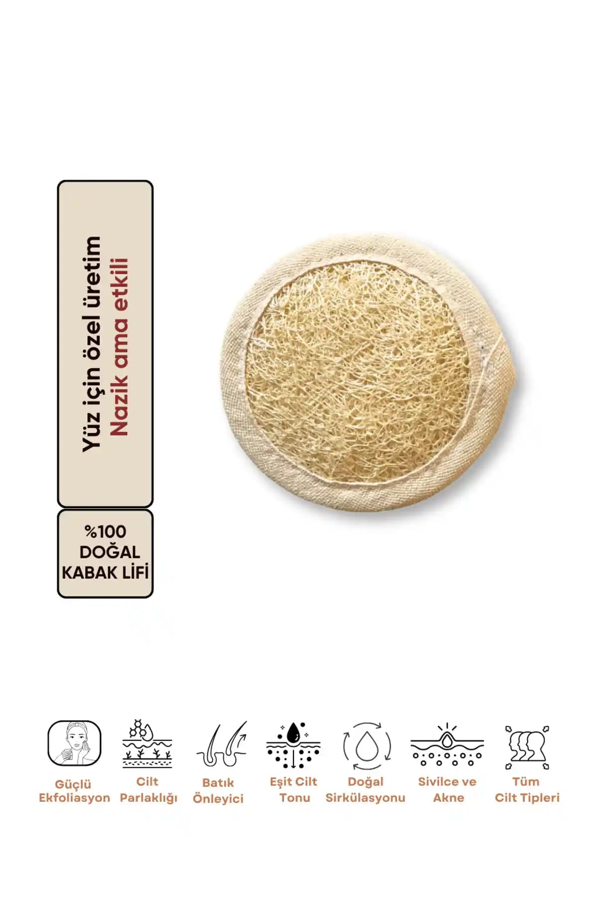 İlaslan International Peeling Yüz Kabak Lifi: Doğal ve Çevre Dostu Cilt Bakım Ürünü