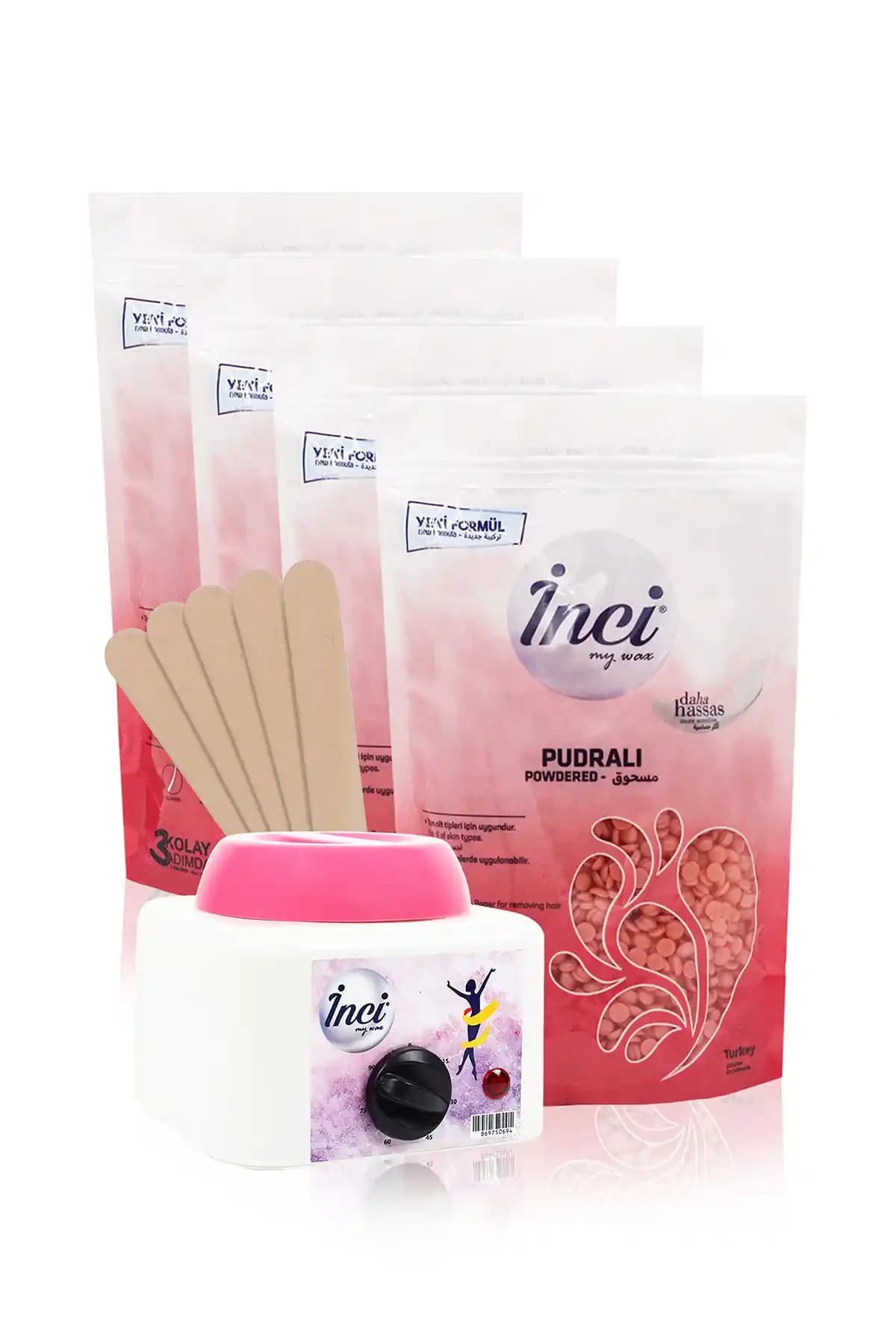 İnci Ağda 4 Kutu Pudralı ve Renkli Çeşitleriyle Hassas ve Özel Bölgeler İçin Uygun Ağda Çözümü