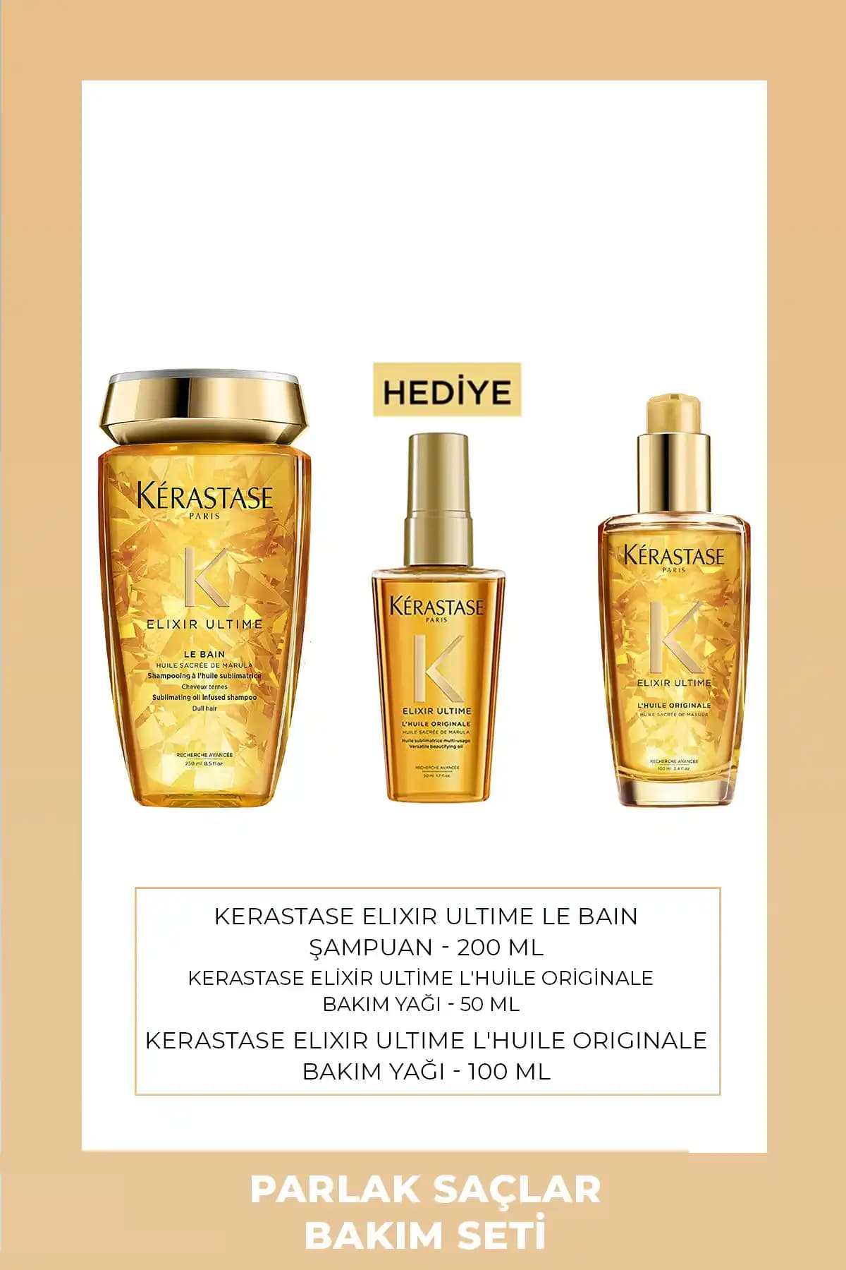 Kerastase Elixir Ultime Saç Bakım Seti Parlaklık ve Besleyici Özellikleriyle Öne Çıkıyor