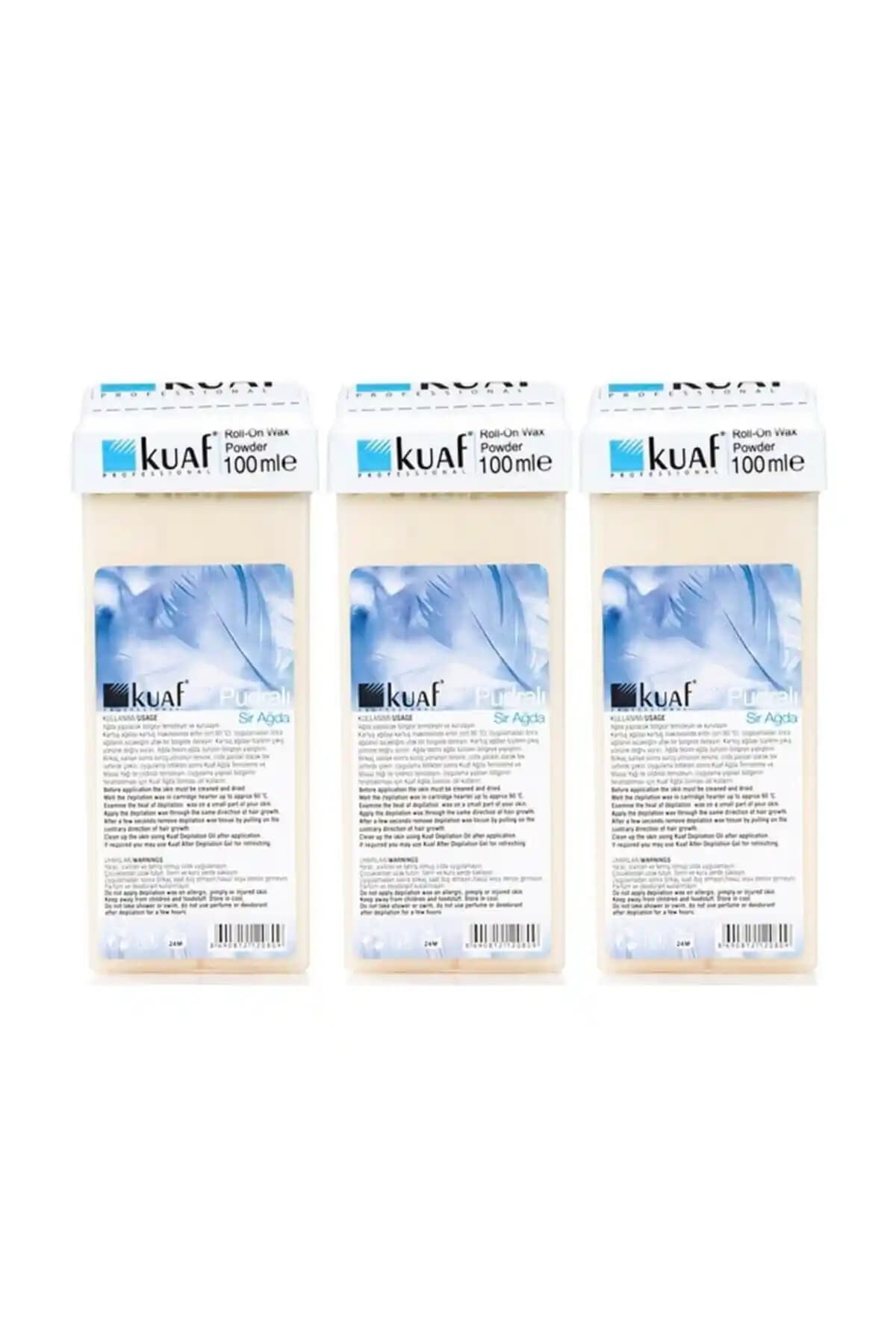 Kuaf Pudralı Kartuş Ağda 3'lü Set: Pratik ve Güvenli Ağda Çözümü