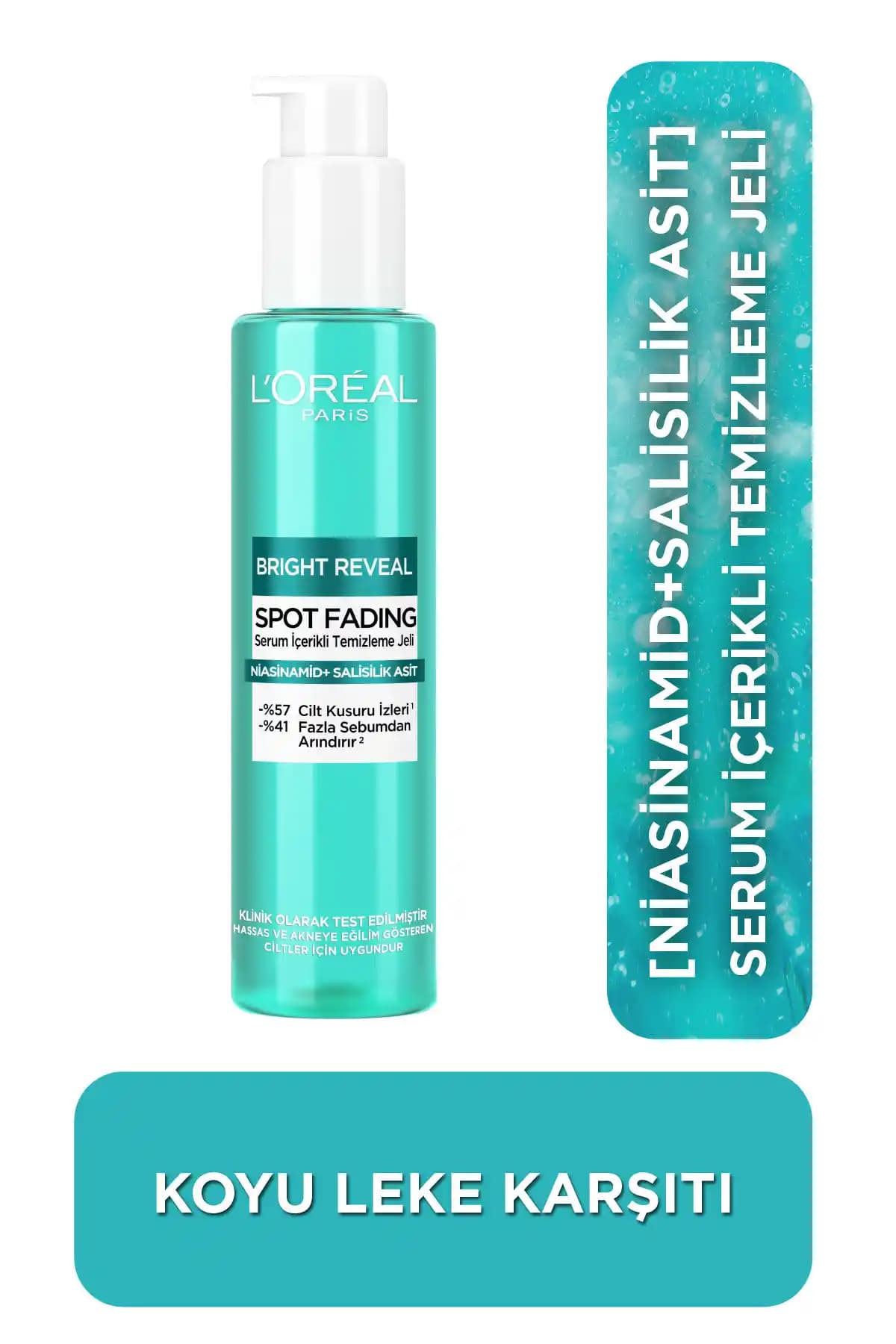 L'Oreal Paris Bright Reveal Temizleme Jeli Cilt Kusurları ve Gözenekleri Hedefler