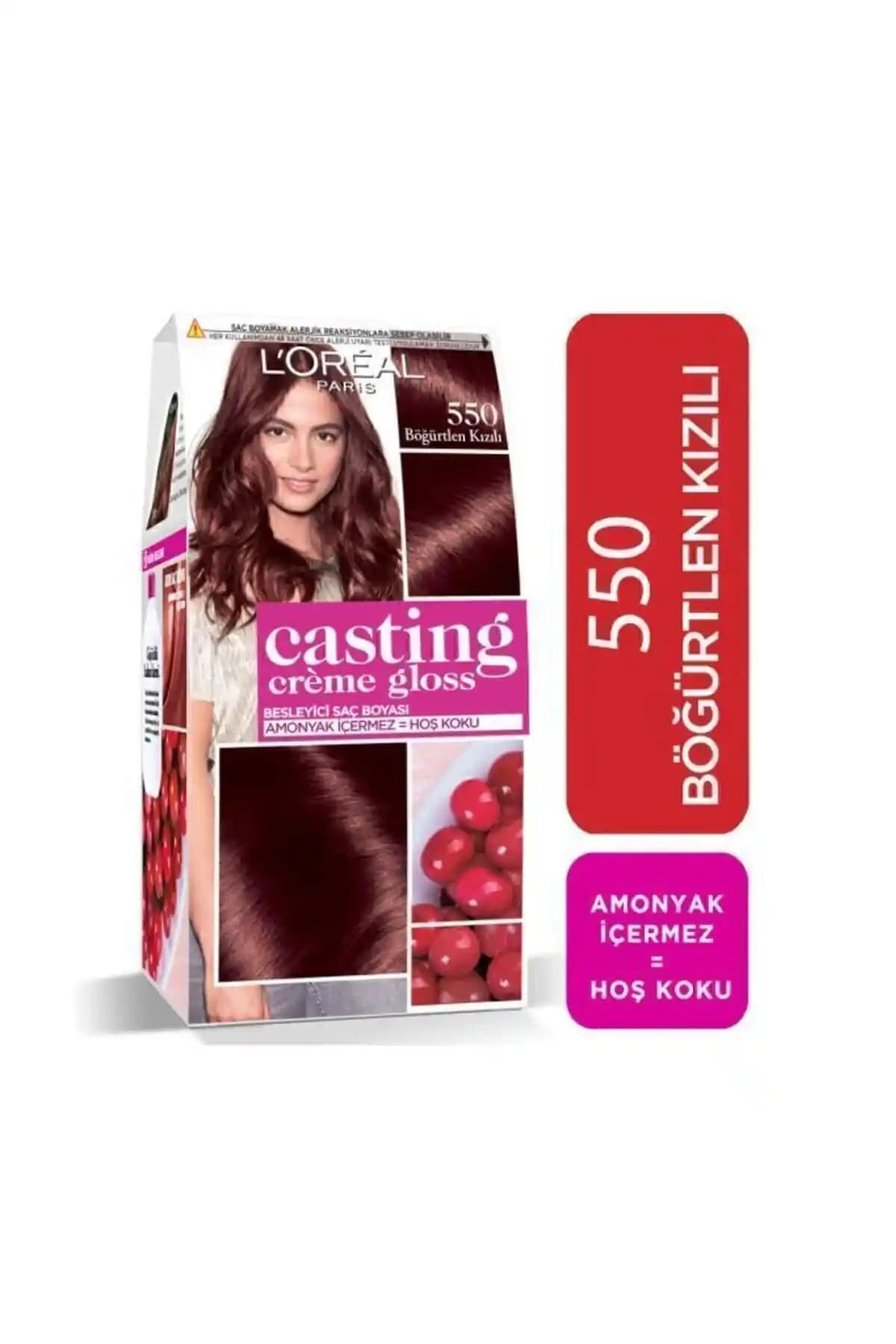 L'Oreal Paris Casting Creme Gloss 550 Böğürtlen Kızılı Saç Boyası Özellikleri ve Kullanıcı Yorumları