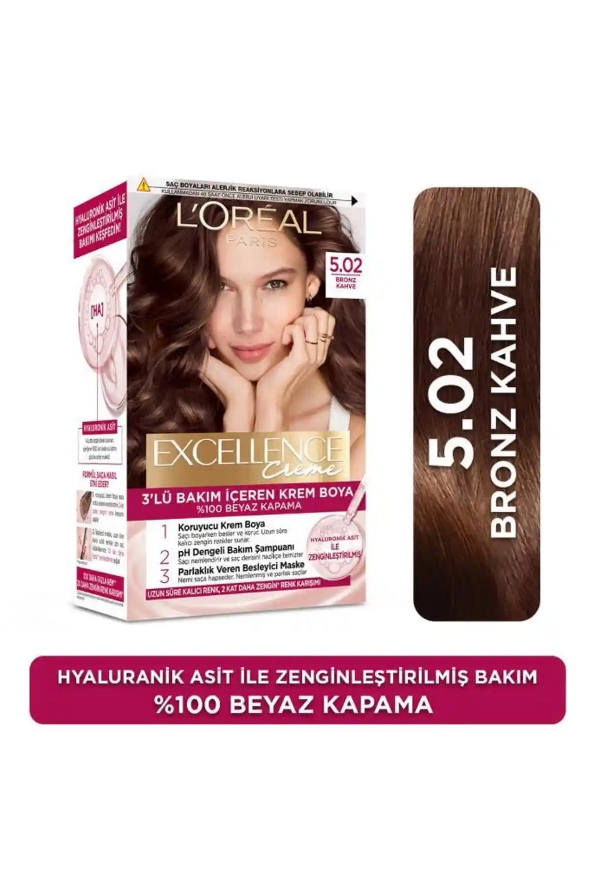 L'Oreal Paris Excellence Creme 5.02 Bronz Kahve Saç Boyası Detaylı İnceleme ve Kullanıcı Yorumları