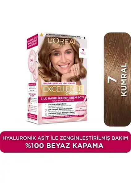 L'Oréal Paris Excellence Creme Saç Boyası 7 Kumral: Kalıcı ve Doğal Renk Seçeneği