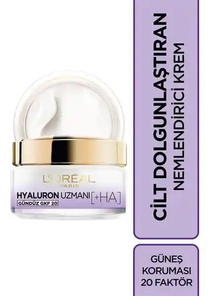 L'Oréal Paris Hyaluron Uzmanı GKF 20 Nemlendirici ve Cilt Dolgunlaştırıcı Krem