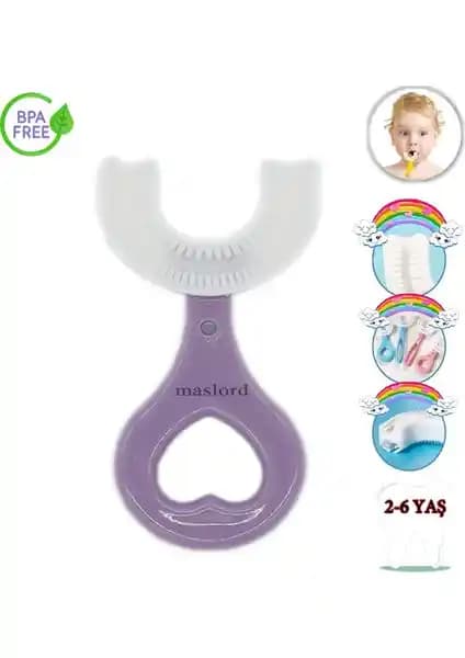 Mas Lord U Tipi Yeni Nesil Çocuk Diş Fırçası Karşılaştırması Mor ve Sarı Modeller