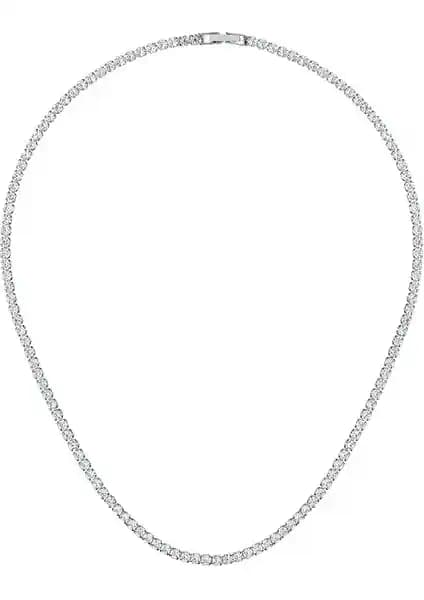 Merano Design 3mm Rhodium Su Yolu Kolye Kadınlar İçin Zarif ve Dayanıklı Takı Seçeneği