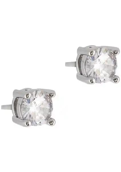 Merano Design 5mm Beyaz Tek Taş Küpe Şıklık ve Dayanıklılık Sunan Zarif Takı