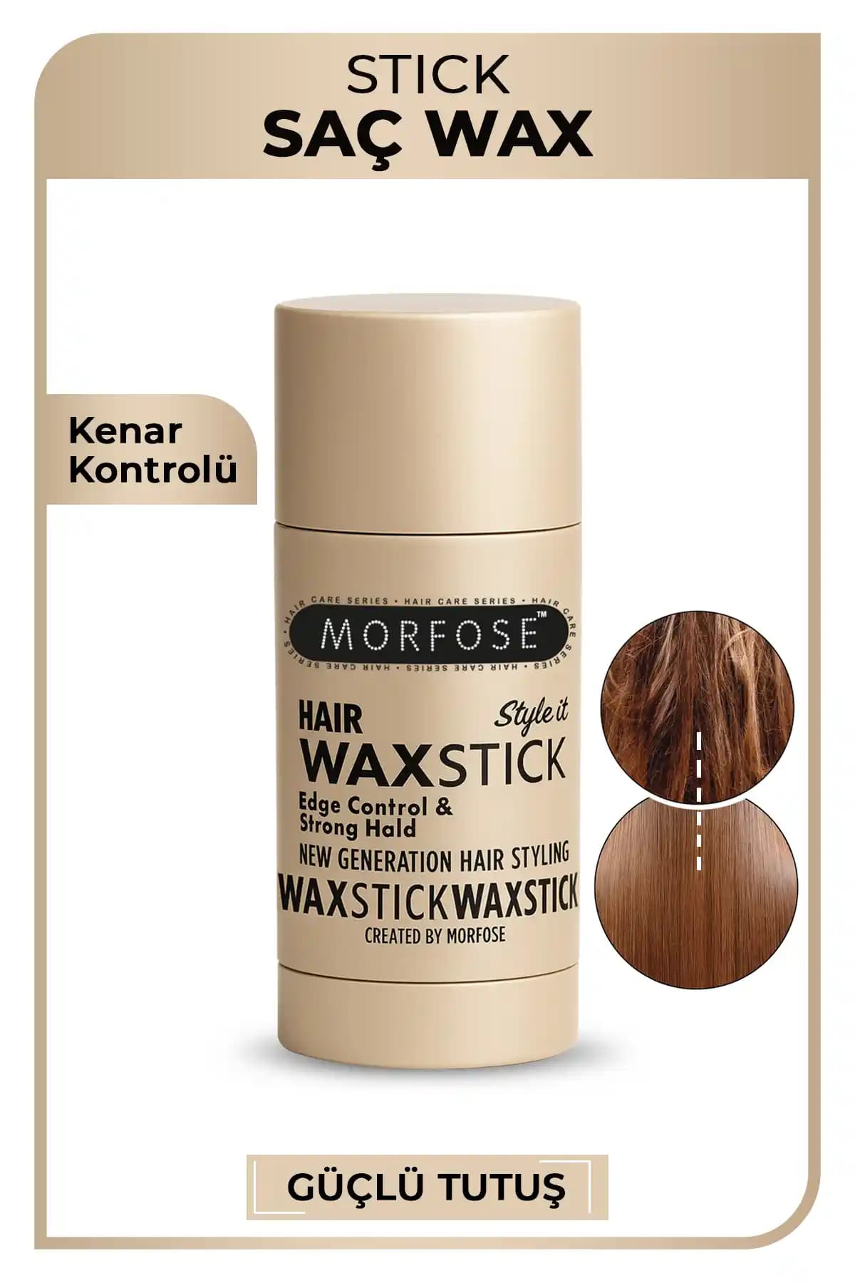 Morfose Stick Saç Wax 55 gr Güçlü Tutuculuk ve Kolay Kullanım Özelliğiyle Öne Çıkar