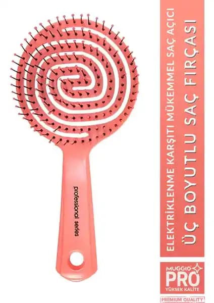 Muggio Pro Üç Boyutlu Saç Fırçası Tarak: Yenilikçi ve Etkili Saç Bakım Çözümü
