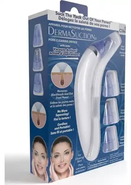 MUJGAN Dermasuction Vakumlu Siyah Nokta Temizleme Cihazı Cilt Bakımı ve Gözenek Açıcı Teknoloji