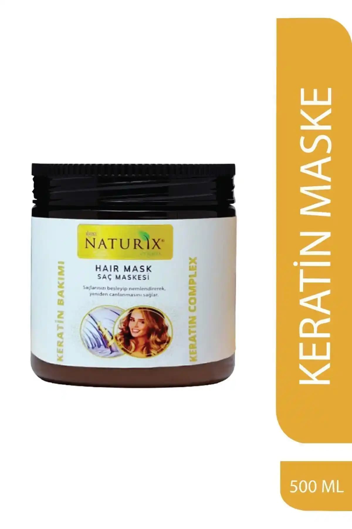 Naturix Keratin Bakımı Saç Maskesi: Derinlemesine Onarım ve Parlaklık Sağlayan Ürün