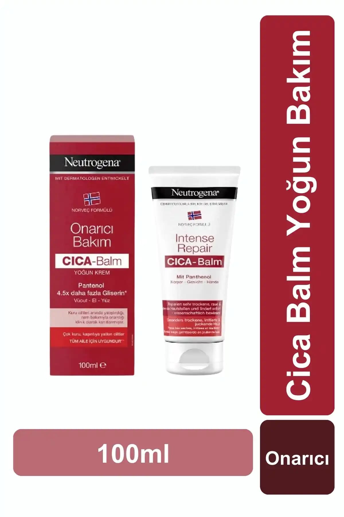 Neutrogena Cica Balm Yoğun Bakım: Kuru ve Tahriş Olmuş Ciltler İçin Güvenilir Onarıcı Krem