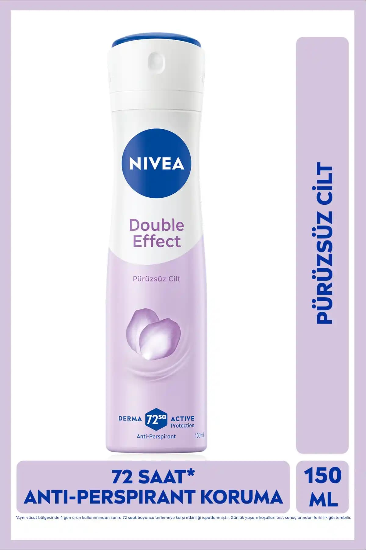 NIVEA Kadın Sprey Deodorant Double Effect 150 ml Uzun Süreli Koruma ve Ferahlık Sağlar
