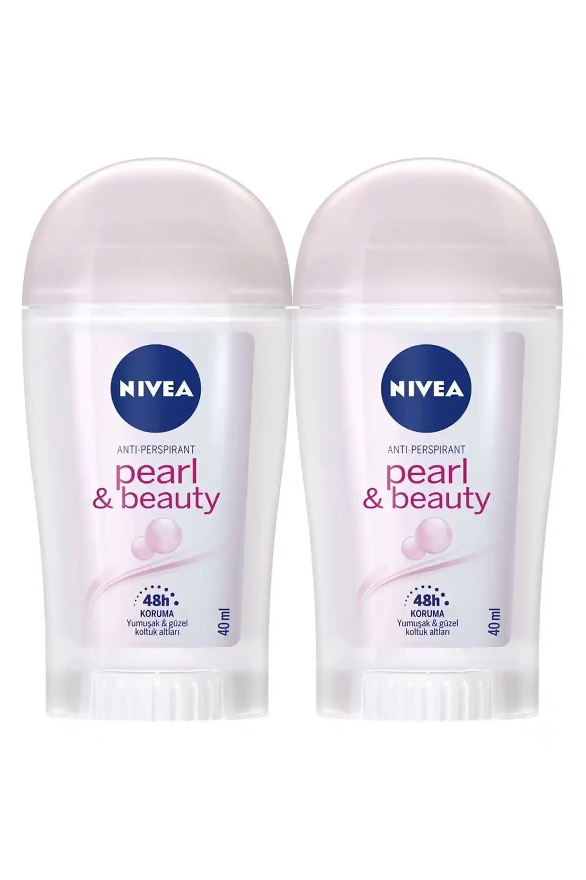 NIVEA Pearl & Beauty Kadın Deodorant Stick Günlük Ferahlık ve Güvenilir Koruma Sağlar