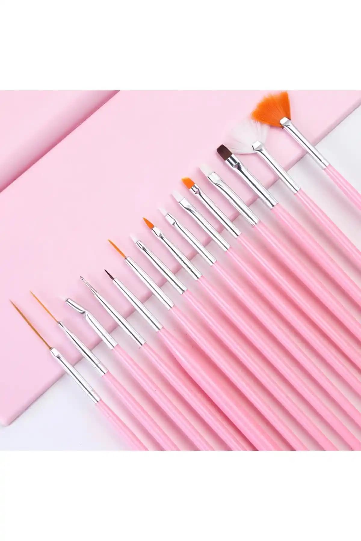 Ocean Tırnak Desen Fırçası Seti 15 Parça Profesyonel Nail Art Araçları