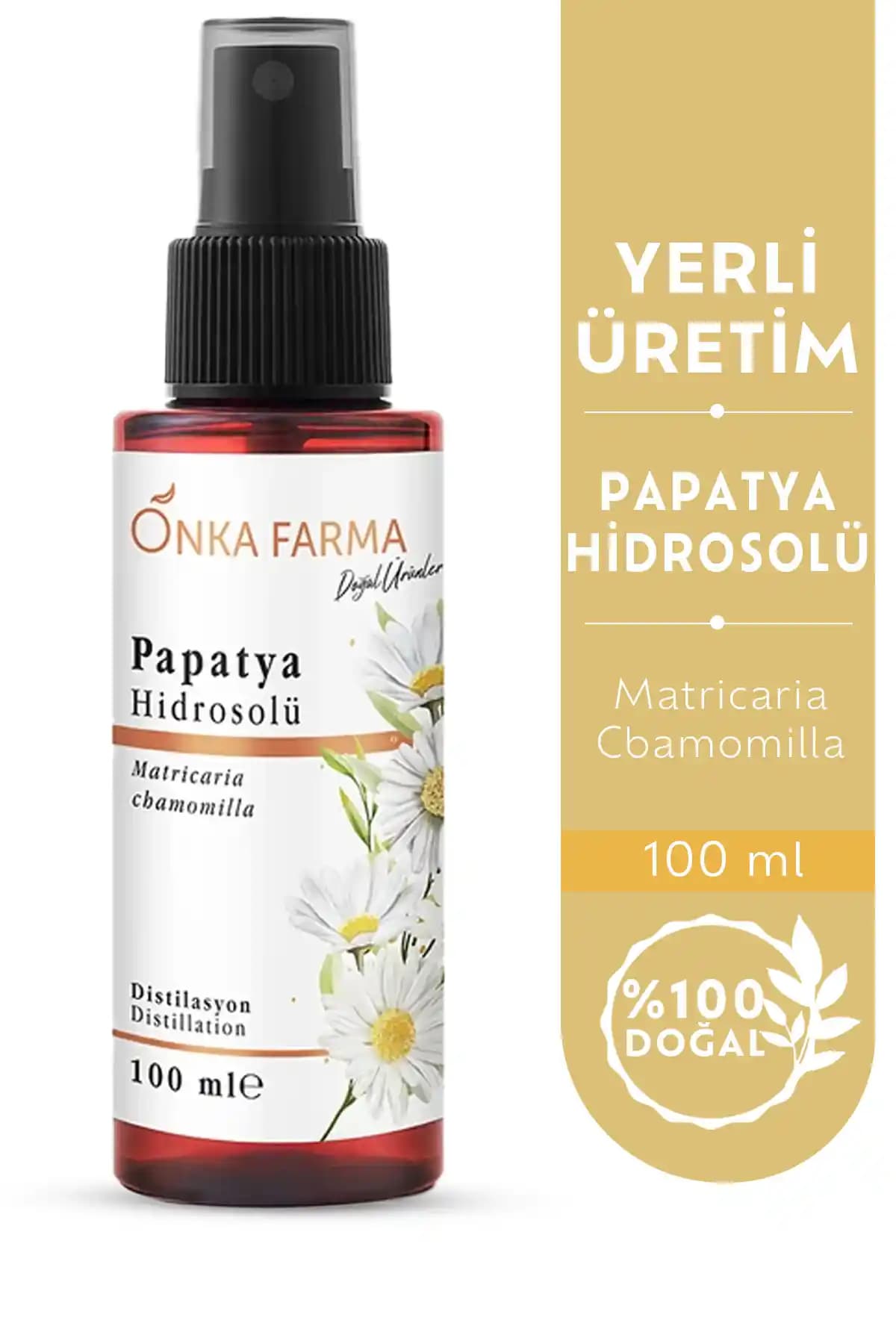 OnkaFarma Papatya Suyu ve Hidrosolü: Doğal ve Hassas Ciltler İçin Güvenilir Bakım Ürünü