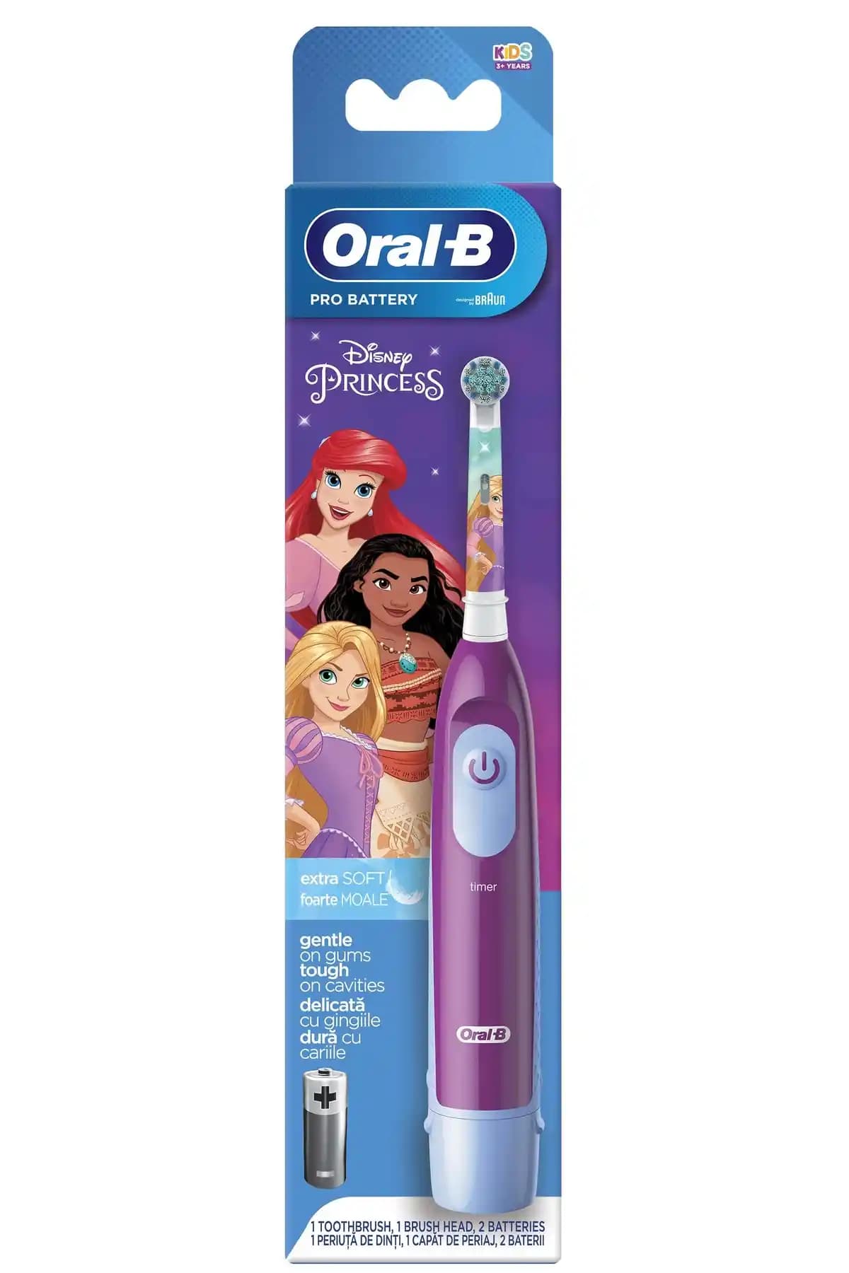 Oral-B Pro Battery Princess Çocuk Pilli Diş Fırçası Yenilikçi ve Eğlenceli Temizlik Çözümü