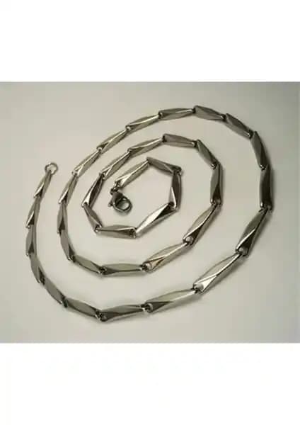 Osmanlı Güçlü Çelik Erkek Kolye Zincir İnce ve Şık Tasarım Özellikleri