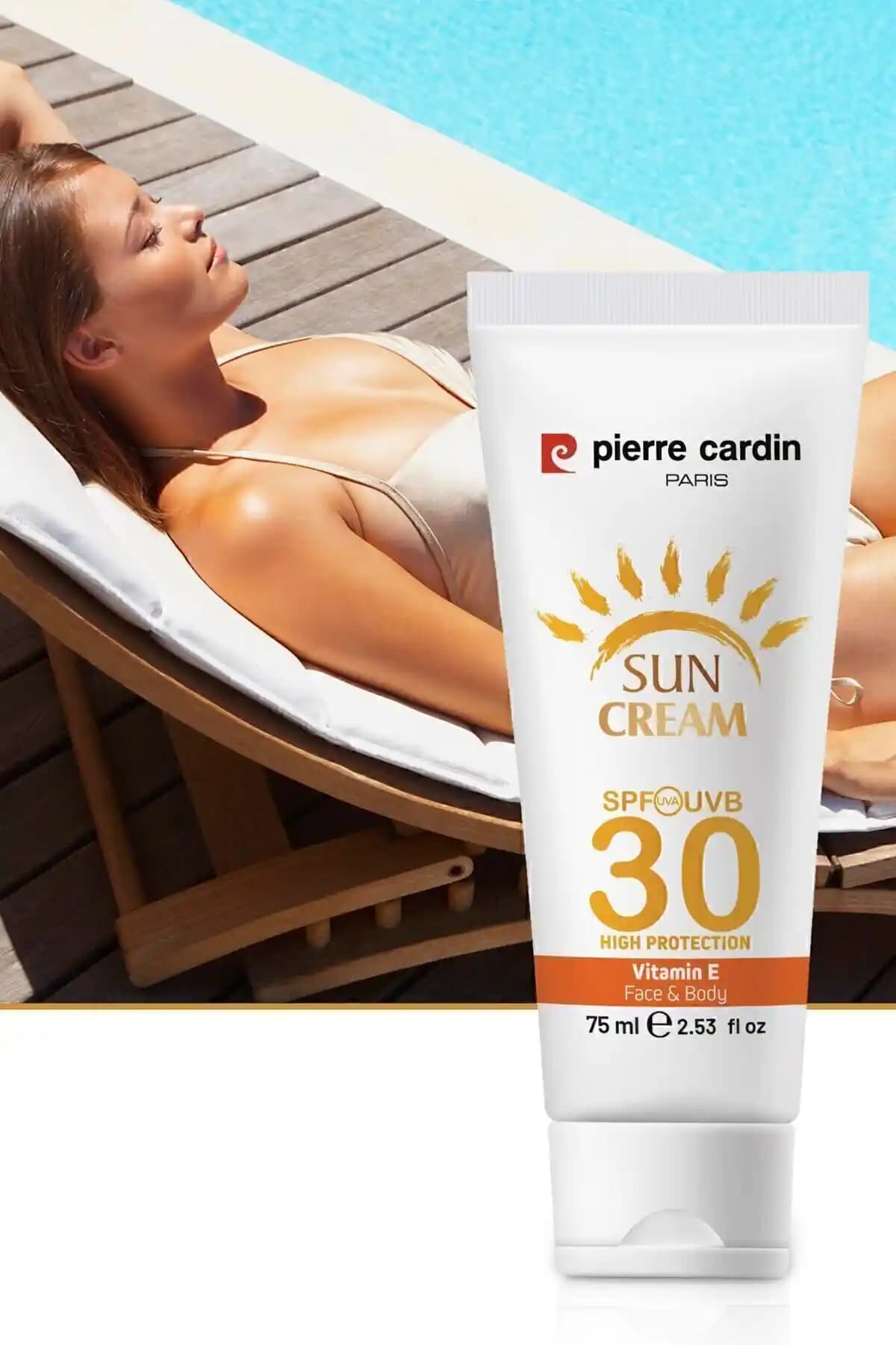 Pierre Cardin Koruyucu Güneş Kremi 30 SPF ile yüksek koruma ve bakım sağlar