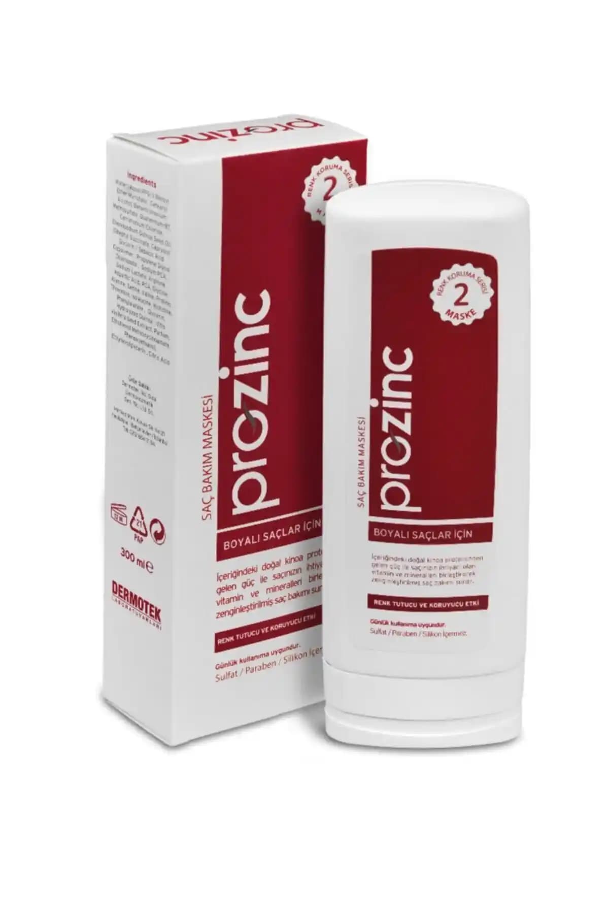 Prozinc Kinoa Kuru Saç Bakım Maskesi Boyalı ve Röfleli Saçlar İçin Güçlü Formül