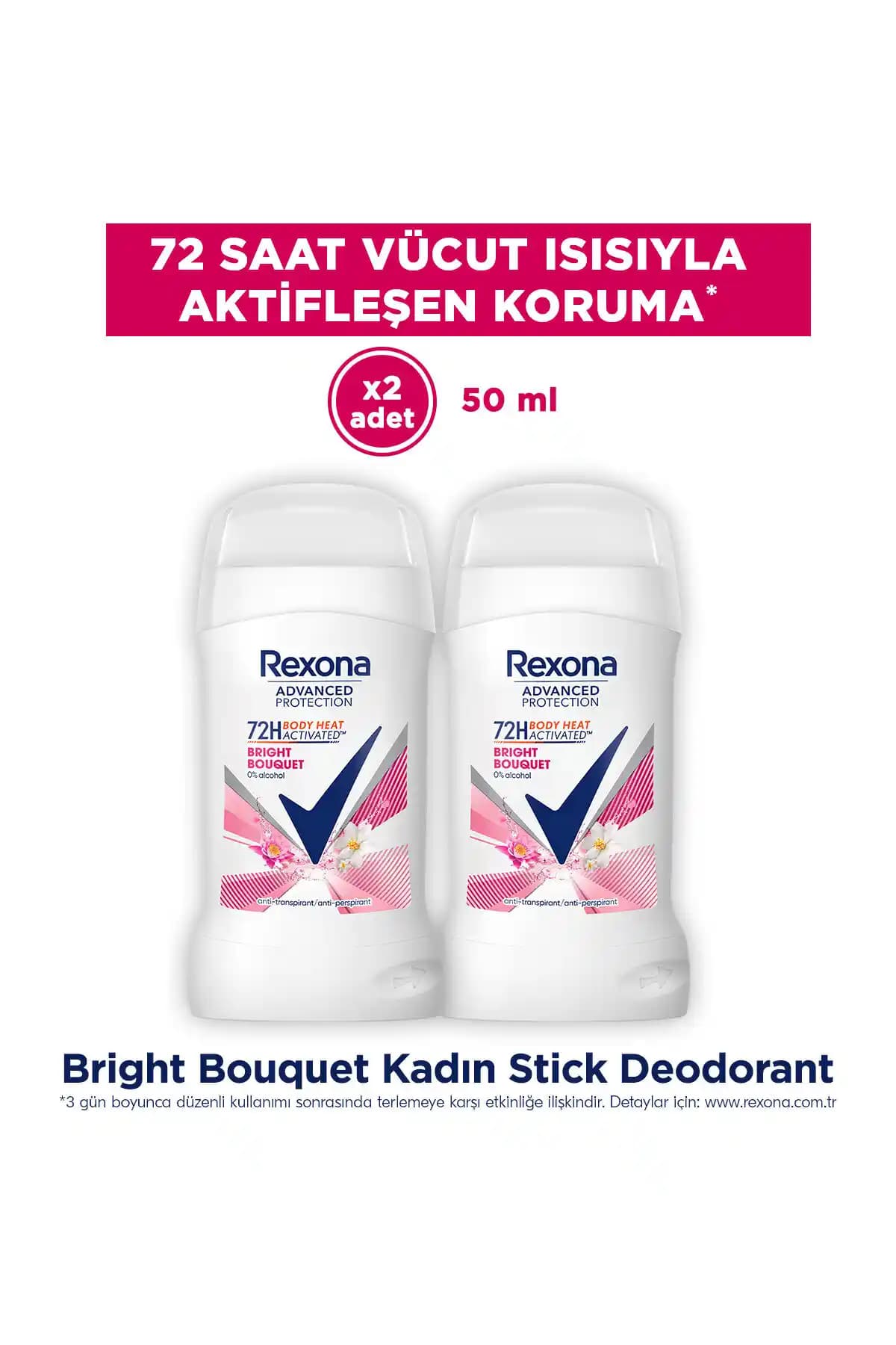 Rexona Advanced Protection Kadın Stick Deodorant Bright Bouquet Günlük Ferah ve Kalıcı Koruma Sağlar