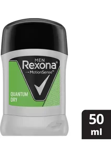 Rexona Quantum Dry Erkek Stick Deodorant Günlük Kullanım İçin Güçlü ve Etkili Koruma Sağlar