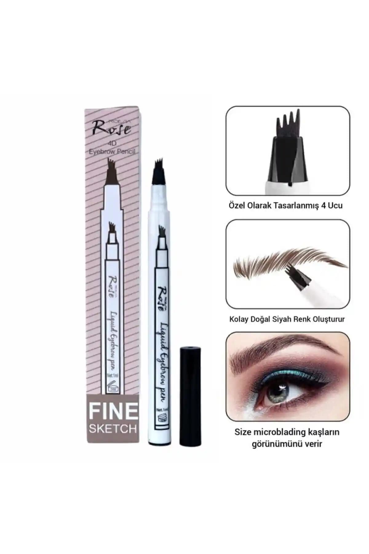 Roesıa Rose Siyah Rose Microblading Kalemi İncelemesi Kalıcılık ve Kullanım Kolaylığı