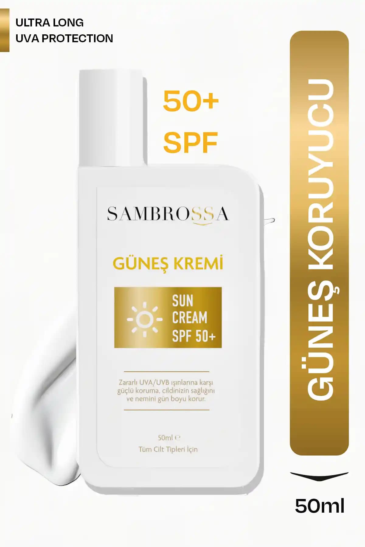 Sambrossa Güneş Kremi 50ml SPF 50+ ile Güçlü ve Güvenilir Güneş Koruma Çözümü